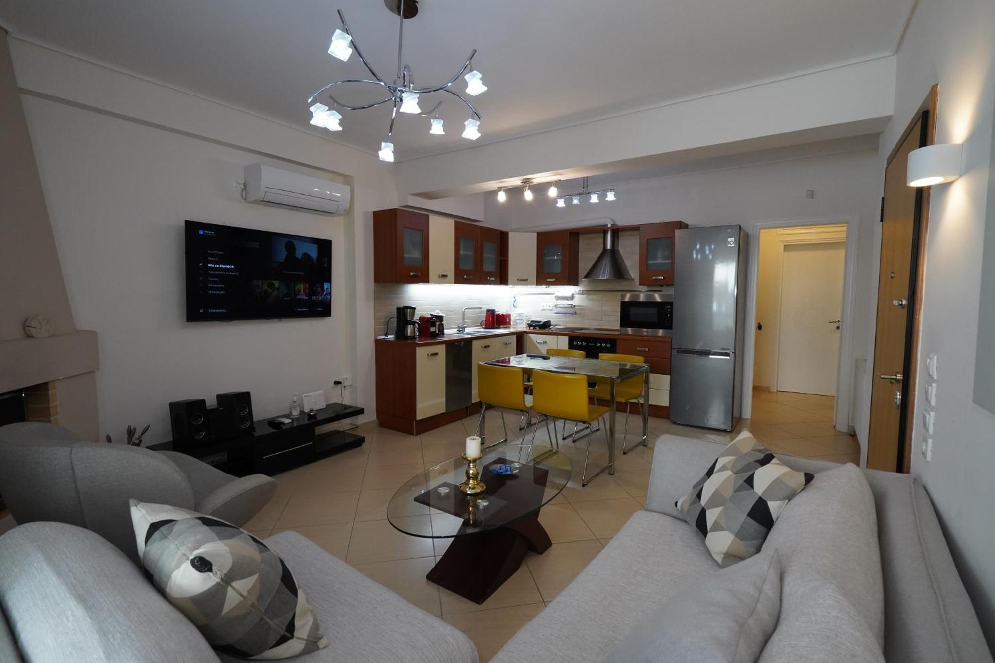 Garden Apartment Next To The Mall -Private Parking Athens Luaran gambar