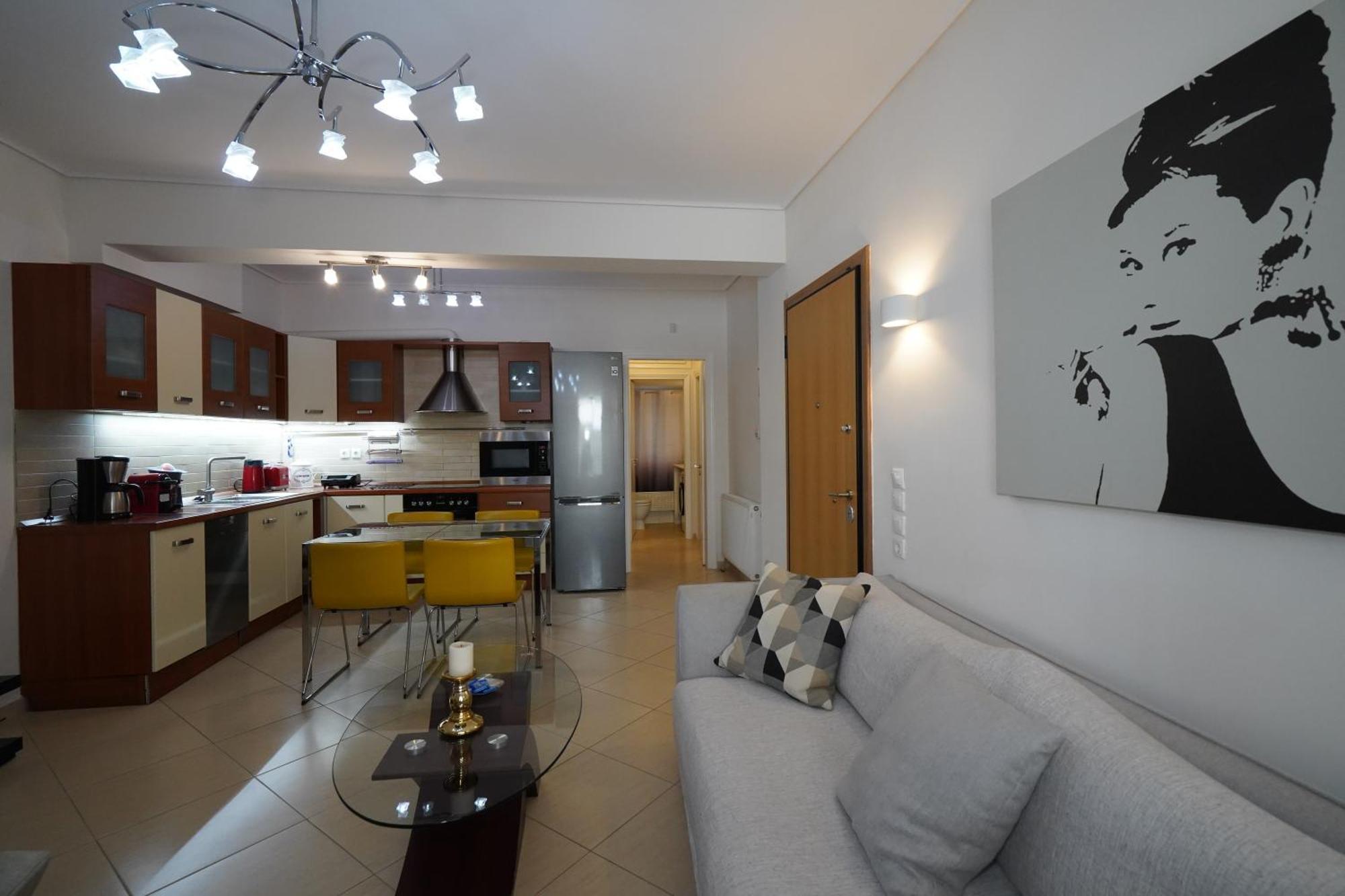 Garden Apartment Next To The Mall -Private Parking Athens Luaran gambar