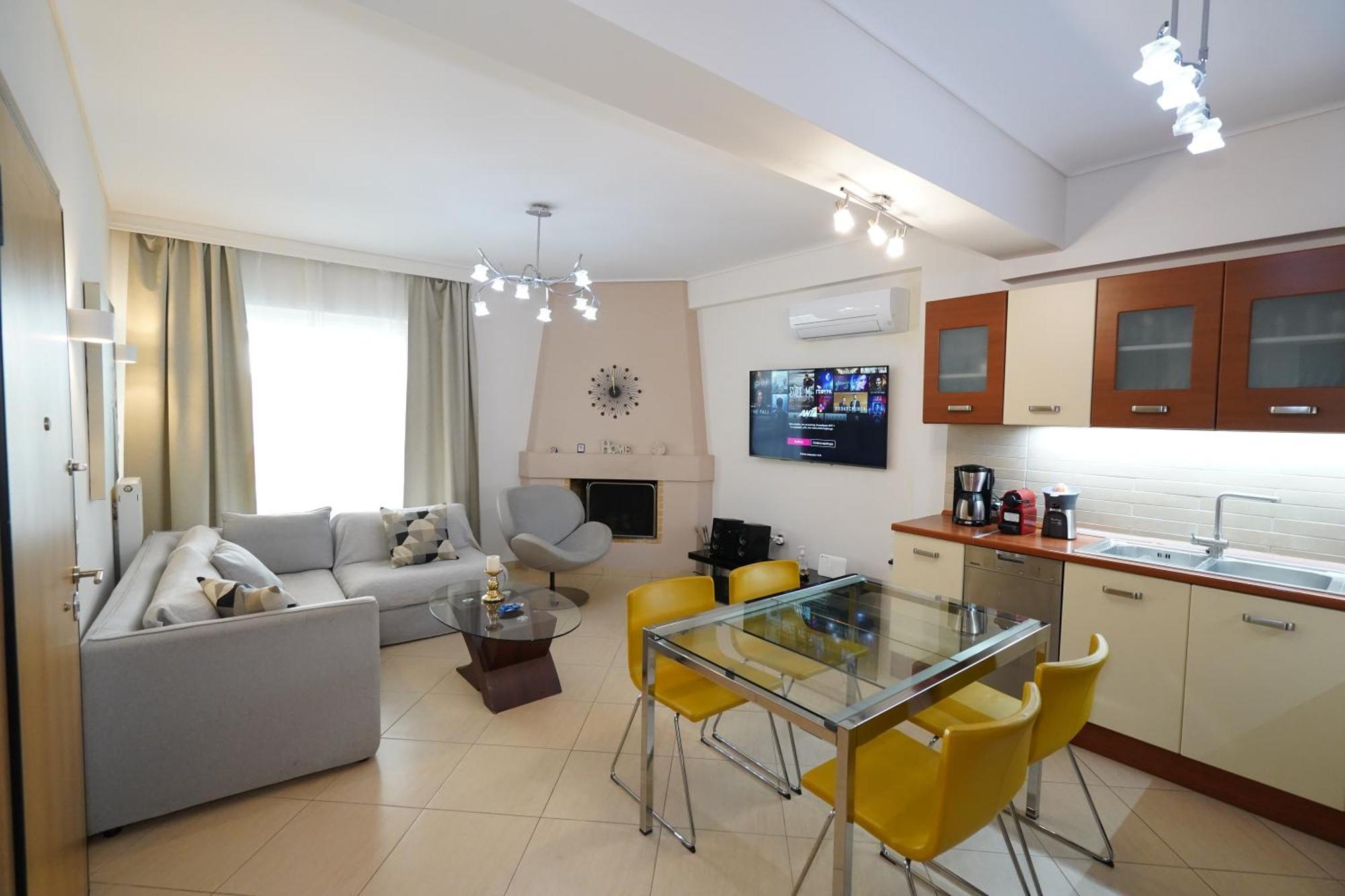 Garden Apartment Next To The Mall -Private Parking Athens Luaran gambar